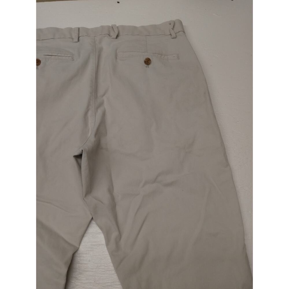 Gap 34x30 Essential Men's Khaki Straight Taper Pants Good Condition Clothing - Picture 4 of 10